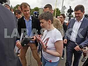 Прилет Надежды Савченко в Украину