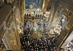 Christmas service at St. Vladimir Cathedral in Kiev.