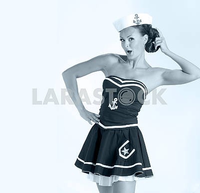 Sexy girl as sailor
