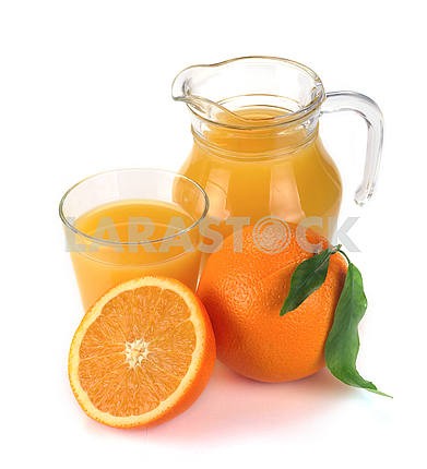 orange juice and fruit