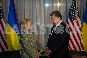 Hillary Clinton and Poroshenko