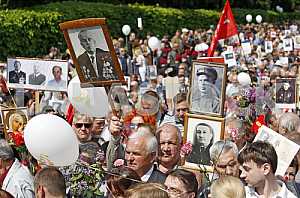 Celebrating the 71 th anniversary of Victory over Nazism in Kiev