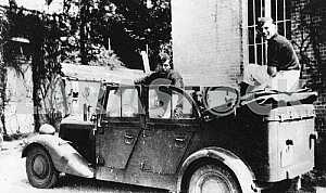 The Germans in the car Mercedes-Benz. The Second World War