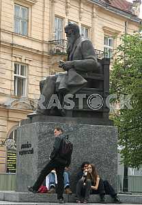 Hrushevsky Monument in Lviv