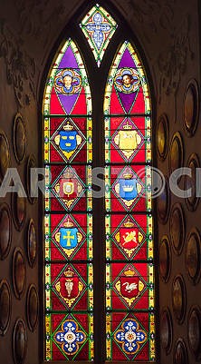 Stained glass in the castle of Rosenborg