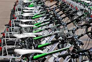Handover ceremony of bicycle patrol police in Kiev
