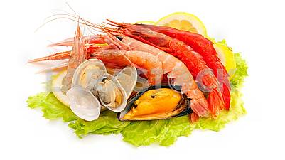 Seafood beauty of gourmet dishes. Bon Appetit!