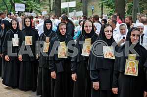 The procession on the occasion of 1028th anniversary of Baptism of Kievan Rus in Kiev.