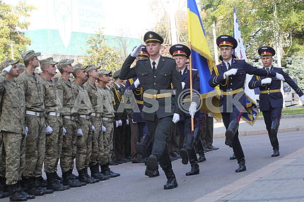 Solemn send-off of draftees for military service in the Armed Forces in the Dnieper