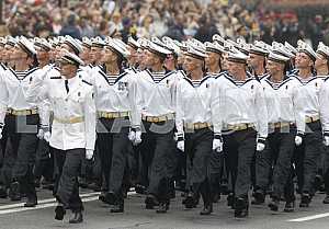 Military parade on the Independence Square in Kiev